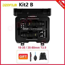 DZOFilm Catta E-Mount 니콘 Z RF L X 시네 줌 렌즈 사진 작가 카메라 렌즈 필름 촬영용 18-35mm 35-80, 1개, 06 kit2 Black