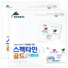 현대약품 수험생 영양제 종합비타민 스펙타민골드 30포 청소년 스트레스 긴장완화 테아닌, 2개