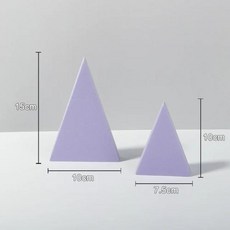 인테리어 악세사리 오브제 감성 촬영 소품 석고 트레이 베이직 드스펠리이박스 카메라 사진 액세서리 배경 기하학적 큐브 키트 립스틱 쥬얼리 장난감 스킨 케어 미용 제품 아트, 1개, 36) purple triangle 2in1