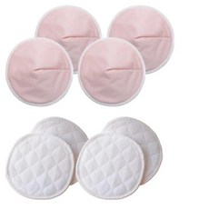 재사용 가능한 부드러운 산모 모유 수유 패드 산후 대나무 섬유 브래지어 액세서리 3 레이어 2 가지 스타일 4 쌍