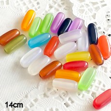 한지붕샵 비즈 뺀질이비즈재료 14cm 비즈재료, 1팩, 혼합30알