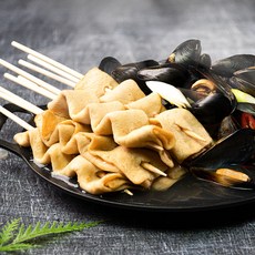 통영 홍합 어묵탕 (홍합 + 부산꼬치어묵 오뎅) 1kg 완벽구성, 1개