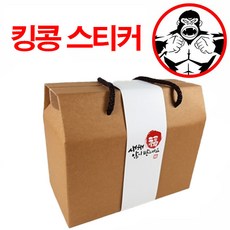G57866 킹콩 스티커 띠종이 땡큐 세로형 4.6x42cm 1묶음100장, 상세페이지 참조