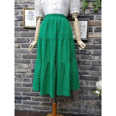 펀칭레이스스커트