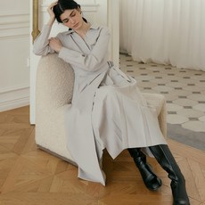 아워코모스 comos 1083 pleats wrap one-piece sand beige