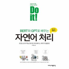 이노플리아 DOIT BERT와GPT로배우는자연어처리 트랜스포머핵심원리와허깅페이스패키지활용법, One color | One Size