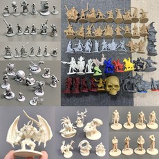 보드 게임 미니어처 롤 플레잉 그림 끝없는 도살 검은 전염병 좀비 전사 Wargame 모델 Zombicide Thumbnail Toy|Action Figures|, 단일, 1개, DE1482 5pcs