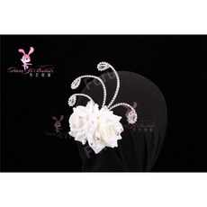 발레 콩쿨 헤어장식 키트리 파키타 에스메랄다 레퍼토리 붉은꽃 흰색꽃 헤어 액세서리
