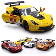 데코앤 콜벳 C7R 레이싱카 랜덤 미니카 다이캐스트 모형, 콜벳C7R(색상랜덤)