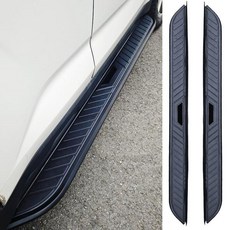 캐딜락 XT6 2019-2024 러닝 보드에 적합 사이드 스텝 너프 바 알루미늄 브래킷 포함 2 개