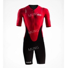 철인 3종 슈트 트라이애슬론 바다수영 경기복 남성 STM 수영슈트, XXXL, 레드블루