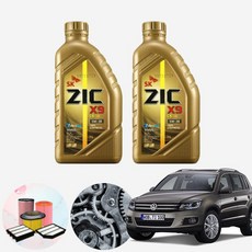 폭스바겐 티구안 1세대 2.0TDI (CUV) X9 LS 5W30 엔진오일 필터세트 KPT-127, 5w30 5통+필터포함, 0