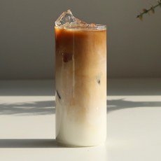 BESTAR 홈카페 투명 내열유리컵 430ml, 6개