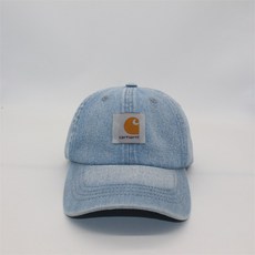 Carhartt 칼하트 오데사 볼캡 모자 자외선 차단 사이즈조절, 연한 남색, 조절 가능, 1개, 1개입