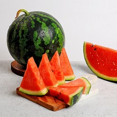 찐빨강 하우스 꿀수박 4~6kg, 1통, 하우스수박 6kg