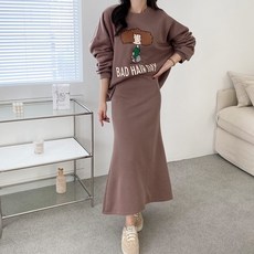 기모머메이드투피스세트