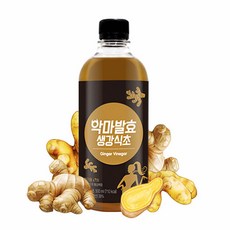 악마발효 생강식초 현미막걸리식초 유기농원당 식이섬유 칼륨 비타민C 진저론 쇼가올 저온숙성, 2개, 500ml