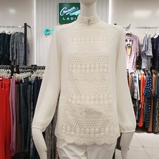 크로커다일레이디 보기만 해도~ 우아하고 세련된 패션 감각의 고급스런 자수패턴 블라우스 뉴코아 인천점