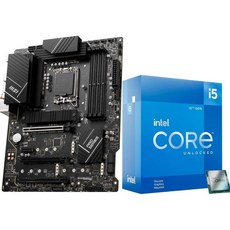 마이크로센터 인텔 i512600KF 데스크톱 프로세서 106P+4E 코어 최대 4.9GHz 잠금 해제 LGA1700600 시리즈 칩셋 125W 번들MSI PRO Z790P WiFi, Intel 12th I5-12600KF + PRO Z7 - i512600kf