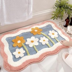 귀여운 목욕 매트 32인치 x 20인치 엑스트라 소프트 핑크 욕실 러그 고흡수성 화구 미끄럼 방지 기계 세탁 가능 실내 욕조 침실 바닥에 적합합니다