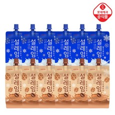 롯데제과 설레임 밀크쉐이크X6개+설레임 커피쉐이크X6개 아이스크림, 12개, 160ml