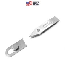 Sliver Gripper Tweezers USA 초정밀 핀셋 휴대용 EDC 키체인 키홀더 선물 한강사, 1개, 스테인레스