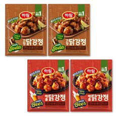 하림 간장닭강정 250g 2봉+하림 매콤닭강정 250g 2봉, 간장닭강정250g 2봉+매콤닭강정250g 2봉