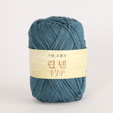 [앵콜스] 린넨 Linen VIP 뜨개실 털실 손뜨개, 16 빈티지인디청록(낱볼)