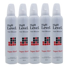5개)하이레벨 슈퍼하드 헤어무스300ml