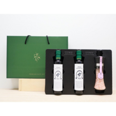 오일선물 올리브오일 250ml + 올리브오일 250ml + 핑크솔트 180g 푸드오일세트, 1세트