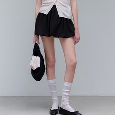 아워코모스 comos 1147 waffle balloon skirt (black)