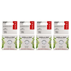 RADIUS Vanilla Mint 치실 55야드 비건 및 무독성 구강 관리 부스트 및 플라그 퇴치를 돕도록 디자인 - 4개 팩