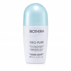 Biotherm Deo Pure Deodorants 비오템 데오드란트 듀오 퓨어 안티 스피란트 롤온 2.53oz, 1개