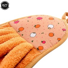욕실 수건 청소 핸드 행주 주방 벨벳 타월 타올 흡수성 산호 용품 키친크로스 부드러운 천 행잉, orange, 1개, 4.Orange