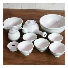 박씨상방 아이보리 5인 종합 다기세트, 1개