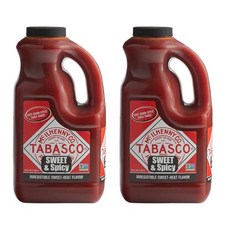 타바스코 스위트 앤 스파이시 핫소스 1.89L 2팩 Tabasco Sweet & Spicy Hot Sauce, 2개