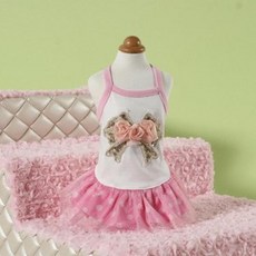 UPZ895680 라임마트 애완용품 오로라 핑크리본 나시치마 KH201