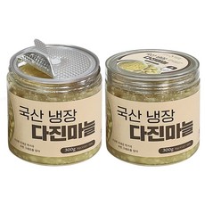 국내산 마늘 냉장 다진마늘 간마늘 당일제조, 2개, 300g