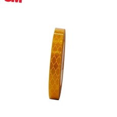 (올핀) 레져장비 안전표시 3M 프리즘형 고휘도 반사테이프 10MM X 2.5M 황색, 1개