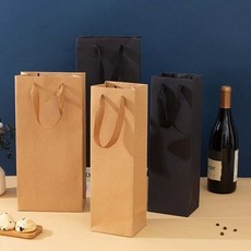 종이가방 와인쇼핑백 무지 와인가방 와인종이가방 (WFEB186)