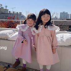 [아기원피스]레이스쎄라원피스(기모합포) 겨울 여아원피스 공주드레스 북유럽유아복