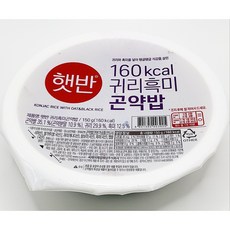 햇반 귀리흑미곤약밥, 24개, 150g