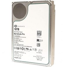 씨게이트 10TB BarraCuda Pro 7200RPM SATA 6GB/s 256MB 캐시 3.5인치 내장 하드 드라이브 (ST10000)DM0004) (갱신) - 씨게이트barracuda