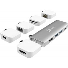 j5create ULTRADRIVE 키트 USB-C 멀티 디스플레이 모듈식 도크, 단일상품, 단일상품