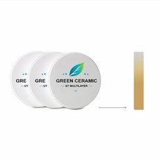 녹색 SHT 다층 지르코니아 블록 두께 12mm 치과 실험실 재료 캐드 캠