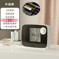온풍기 캠핑 텐트용 탁상용 차박 캠핑용 미니 전기 히터 냉온풍기, 화이트 [1 초 빠른 발열 ★ 다중 안전 보호 ★ 1500W] 업그레이드 버전, .