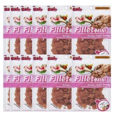 더캣츠 미니 필레 70g 고양이 간식, 12개, 더캣츠 미니필레 치킨연어 큐브 70g