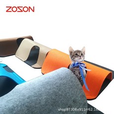 펫홀릭 고양이 미로 캣 터널 조합 매트 양모 세븐펫 숨숨집 하우스 쿠션 놀이터 장난감, 43x43cm(4매 박스포장)개