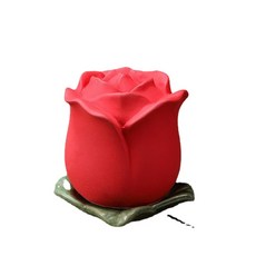 반려동물유골함 화장 항아리 장미 꽃 인재용 장례 세라믹 작은 고양이와 기념관 개용 용기, 150ML, 1개