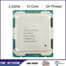 중고 제온 E5 2650 V4 E5-2650V4 프로세서 SR2N3 2.2GHz 12 핵 30M LGA 2011-3 CPU, [02] CPU